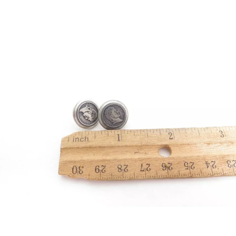 NAPOLEON EMPEREUR‎ VINTAGE SILVER BUTTONS